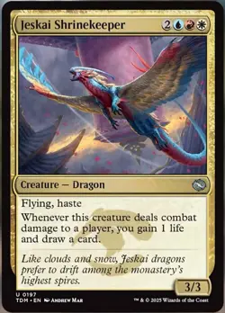 4x Jeskai Shrinekeeper MTG Tarkir: Dragonstorm NM Magic Regular - Image 1