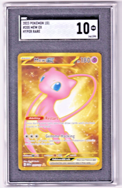 Mew EX Full Art Holo Hyper Rare #205 Pokemon 151 2023 SGC 10 - Image 1