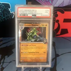 PSA 9 Team Rocket's Tyranitar 096 Pokemon Center Exclusive Cosmos Holo Promo - Image 1