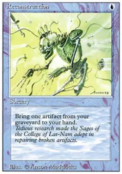 Reconstruction - Light Play MTG Revised - Image 1