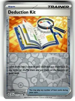 Pokemon SV08 Surging Sparks Deduction Kit 171/191 Reverse Holo - Image 1