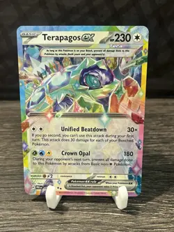 Terapagos EX 128/142 - Double Star Rare - Stellar Crown Pokemon TCG - NM - Image 1