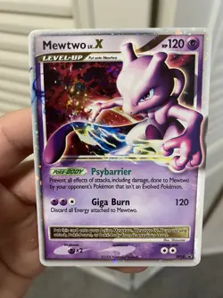 Mewtwo Lv. X Rare Pokemon 2008 - Black Star Promo Card DP28 LP CLEAN - Image 1