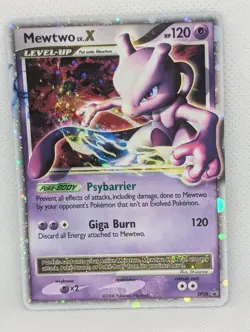 Mewtwo LV.X DP28 Diamond and Pearl Holo Ultra Rare Pokemon TCG black star LP - Image 1