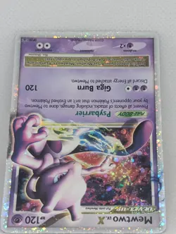 Mewtwo LV.X DP28 Diamond and Pearl Holo Ultra Rare Pokemon TCG black star LP - Image 4