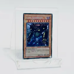Yugioh Gate Guardian MRD-E000 Secret Rare Trading Card - Image 1