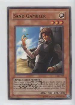 Sand Gambler Unlimited YuGiOh Ancient Sanctuary #AST-069 2004 - Image 1