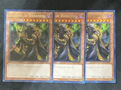 3x YuGiOh! - Invader of Darkness TAMA-EN046 Rare 1st Edition Near Mint - Image 1