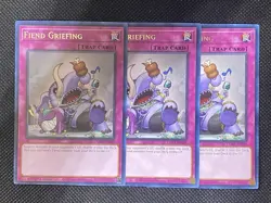 3x YuGiOh! - Fiend Griefing TAMA-EN059 Rare 1st Edition Near Mint - Image 1