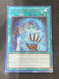 3x YuGiOh! - Runick Dispelling TAMA-EN032 Rare 1st Edition Near Mint - Image 2