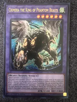 Yugioh Chimera the King of Phantom Beasts DUNE-EN033 Ultra Rare 1st Edition NM - Image 1