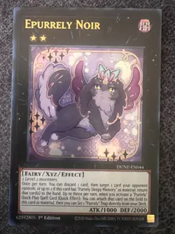 Yugioh Epurrely Noir DUNE-EN044 Ultra Rare 1st Edition NM - Image 1