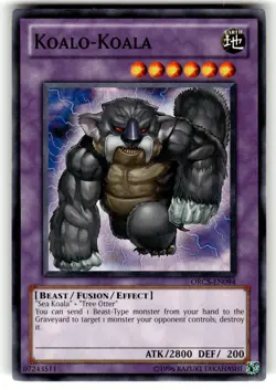 YuGiOh Order of Chaos Card ORCS-EN094 C Koalo-Koala - Image 1