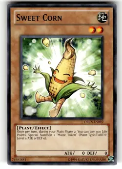 YuGiOh Order of Chaos Card ORCS-EN092 C Sweet Corn - Image 1