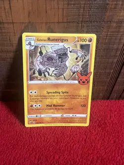 Pokemon Card Runerigus 102/192 Rare Regular Trick or Trade 2023 - Image 1