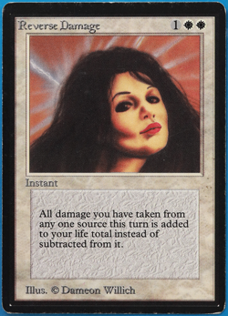 Reverse Damage Beta PLD White Rare MAGIC GATHERING CARD (ID# 500782) ABUGames - Image 1