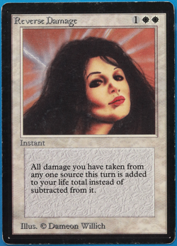 Reverse Damage Beta PLD White Rare MAGIC GATHERING CARD (ID# 500781) ABUGames - Image 1