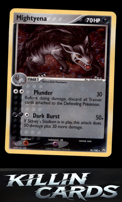 Mightyena - 18/108 (Cosmos Holo) 018/108 Pokemon Holo Rare Deck Exclusives Card - Image 1