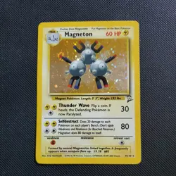 MP Magneton 9/130 Base Set 2 Unlimited Holo Rare Pokemon TCG Card - Image 1