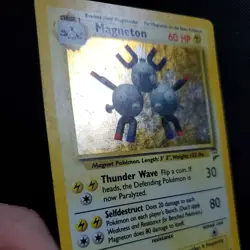MP Magneton 9/130 Base Set 2 Unlimited Holo Rare Pokemon TCG Card - Image 3