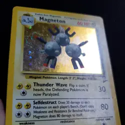 MP Magneton 9/130 Base Set 2 Unlimited Holo Rare Pokemon TCG Card - Image 4