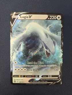 Lugia V 138/195 Ultra Rare Silver Tempest Pokemon TCG Card - Near Mint - Image 1