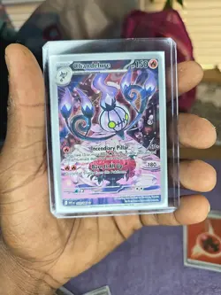 Chandelure V Pokemon Card - Incendiary Pillar & Burn It Up - Image 1