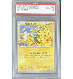 PSA 10 Pikachu Outbreak 070/XY-P Yokohama Promo Pokemon Card Japanese 2014 GM - Image 1