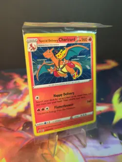 Special Delivery Charizard Pokemon Center Promo Card SEALED SWSH075 - Image 2