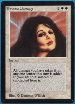 Reverse Damage Beta PLD White Rare MAGIC GATHERING CARD (ID# 500780) ABUGames - Image 1