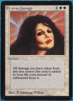 Reverse Damage Beta PLD White Rare MAGIC GATHERING CARD (ID# 500779) ABUGames - Image 1