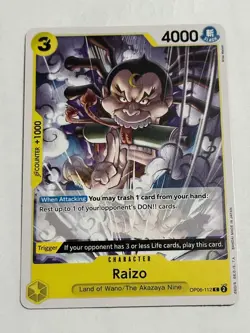 Raizo OP06-112 C Wings of Captain ONE PIECE Card Game NM English - Image 1