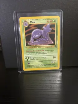 Pokemon TCG Muk 28/62 Fossil Regular Non-Holo Card - Image 1