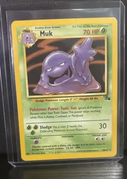 Pokemon TCG Muk 28/62 Fossil Regular Non-Holo Card - Image 2