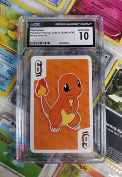 CGC Gem Mint 10 - Charmander 2020 Deck Promo Rare Korean Pokemon Card + Goodies! - Image 1