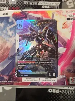 Freedom Gundam GD01-065 Newtype Rising Gundam Card Game TCG - NM LR Foil - Image 1