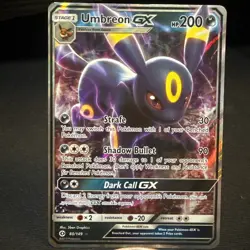 Pokemon Umbreon GX Card 80/149 Sun & Moon Base Set Ultra Rare SM Holo Mint/NM - Image 1