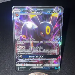 Pokemon Umbreon GX Card 80/149 Sun & Moon Base Set Ultra Rare SM Holo Mint/NM - Image 2