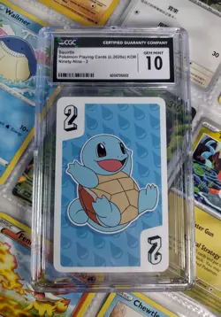 CGC Gem Mint 10 - Squirtle 2020 Deck Promo Rare Korean Pokemon Card w/ Goodies! - Image 1