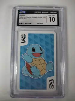 CGC Gem Mint 10 - Squirtle 2020 Deck Promo Rare Korean Pokemon Card w/ Goodies! - Image 2
