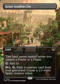 Great Arashin City- Tarkir Dragonstorm Borderless Regular MTG-NM - Image 1