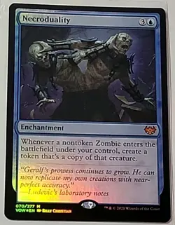 Necroduality Magic The Gathering Innistrad Crimson VOW Foil Card 070/277 - Image 1