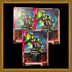 Geara Zulu Gundam Card Game Sample Card English Beta Edition Bandai ST03-003 - Image 1