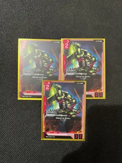 Geara Zulu Gundam Card Game Sample Card English Beta Edition Bandai ST03-003 - Image 2