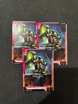 Geara Zulu Gundam Card Game Sample Card English Beta Edition Bandai ST03-003 - Image 3