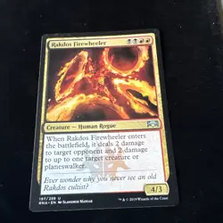 RAKDOS FIREWHEELER ~mtg NM-M Ravnica Allegiance Unc - Image 1