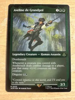 MTG - Aveline De Grandpre (Etched Foil) - Assassin's Creed NM/M Condition - Image 1