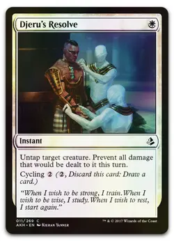 Djeru's Resolve #11 (Foil) (NM) Amonkhet AKH Magic MTG - Image 1