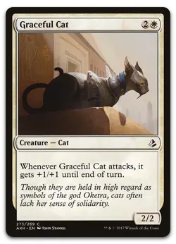Graceful Cat #273 (NM) Amonkhet AKH Magic MTG - Image 1