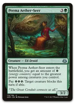 Peema Aether-Seer #119 (NM) Aether Revolt AER Magic MTG - Image 1